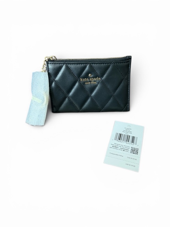 kate spade Handbags - ✨NWT - Kate Spade Carey Smooth Quilted Black Key Ring Card Holder✨